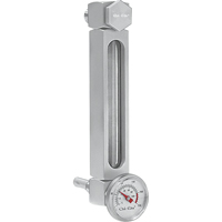 Aluminum Liquid Level Gauge, Threaded, 5" L, 205°F (96.11° C) Helyx Safety & Industrial Supplies