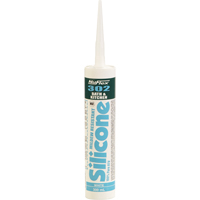 Scellant de silicone pour salle de bain et cuisine NuFlex 302 , 300 ml, Cartouche, Transparent Helyx Safety & Industrial Supplies