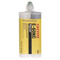 Adh&eacute;sifs structuraux non corrosifs pour les composants &eacute;lectriques E-60NC, 400 ml, Cartouche double, Deux composants, Noir Helyx Safety & Industrial Supplies