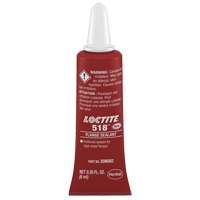 Scellant &agrave; collerettes 518, Tube, Rouge Helyx Safety & Industrial Supplies