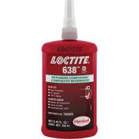 Compos&eacute; de retenue Loctite 638, 250 ml, Bouteille, Vert Helyx Safety & Industrial Supplies