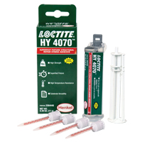 Adh&eacute;sif hybride pour r&eacute;parations structurales HY 4070, Deux composants, Cartouche double, 11 g, Blanc cass&eacute; Helyx Safety & Industrial Supplies