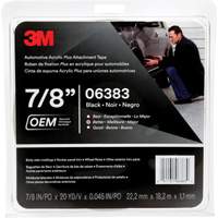 3M Automotive Acrylic Tape, 18 M (60') L x 22 mm (7/8") W, 45 mils, Acrylic Helyx Safety & Industrial Supplies