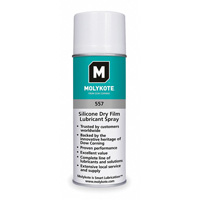 Molykote 557 Silicone Dry Film Lubricant, Aerosol Can Helyx Safety & Industrial Supplies