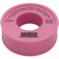 Ruban de Teflon, 520" lo x 1/2" la, Rose Helyx Safety & Industrial Supplies