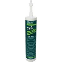 Agent d'&eacute;tanch&eacute;it&eacute; &agrave; base de silicone Dowsil 786, 300 ml, Cartouche, Blanc Helyx Safety & Industrial Supplies