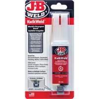 Adh&eacute;sif KwikWeld, 25 ml, Seringue, Deux composants, Gris Helyx Safety & Industrial Supplies