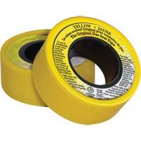 Ruban d'&eacute;tanch&eacute;it&eacute; pour filet en PTFE, 236" lo x 3/4" la, Jaune Helyx Safety & Industrial Supplies