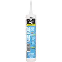 Scellant de silicone, acrylique et latex de qualit&eacute; sup&eacute;rieure pour moulures et garnitures Alex Flex, 300 ml, Cartouche, Blanc Helyx Safety & Industrial Supplies