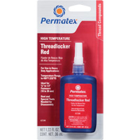 Adh&eacute;sif frein-filet pour temp&eacute;ratures &eacute;lev&eacute;es, Rouge, &eacute;lev&eacute;, 36 ml, Bouteille Helyx Safety & Industrial Supplies