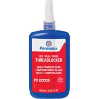Adh&eacute;sif frein-filet pour temp&eacute;ratures &eacute;lev&eacute;es, Rouge, &eacute;lev&eacute;, 250 ml, Bouteille Helyx Safety & Industrial Supplies
