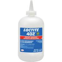 Adh&eacute;sif instantan&eacute; 402, Transparent, Bouteille, 500 g Helyx Safety & Industrial Supplies