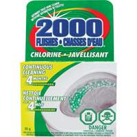 D&eacute;tergent pour cuvette de toilette 2000 Flushes avec agent de blanchiement, 35 g, Tampon Helyx Safety & Industrial Supplies