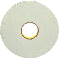 Ruban de mousse avec rev&ecirc;tement deux c&ocirc;t&eacute;s, Ruban double face en mousse, 33 m (108') lo x 25,4 mm (1") la, 62 mils, Ur&eacute;thane Helyx Safety & Industrial Supplies