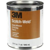 Scotch-Weld Adhesive, 32 fl. oz., Kit, Two-Part, Grey Helyx Safety & Industrial Supplies