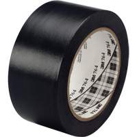 Ruban en vinyle pour travaux g&eacute;n&eacute;raux 764, 25,4 mm (1") la x 32,9 m (108') lo, 5 mils, Noir Helyx Safety & Industrial Supplies