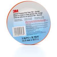 Ruban en vinyle pour travaux g&eacute;n&eacute;raux 764, 50,8 mm (2") la x 32,9 m (108') lo, 5 mils, Orange Helyx Safety & Industrial Supplies