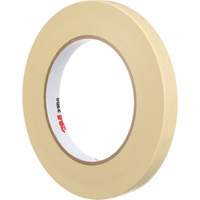 Masking Tape, 12 mm (1/2") x 55 m (180'), Beige Helyx Safety & Industrial Supplies