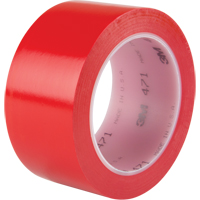 471 Vinyl Tape, 50.8 mm (2") W x 32.9 m (108') L, 5.3 mils, Red Helyx Safety & Industrial Supplies
