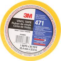 Ruban en vinyle 471, 25,4 mm (1") la x 32,9 m (108') lo, 5,2 mils, Jaune Helyx Safety & Industrial Supplies