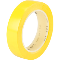 Ruban en vinyle 471, 25,4 mm (1") la x 32,9 m (108') lo, 5,3 mils, Jaune Helyx Safety & Industrial Supplies