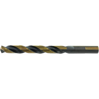 Foret de type Prentice M2 de premi&egrave;re qualit&eacute; noir et dor&eacute; Jet-Kut, 9/16", Acier rapide, Pointe de 135° Helyx Safety & Industrial Supplies