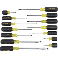 JKS-14S Cushion Grip Screwdriver Set, 14 Pcs. Helyx Safety & Industrial Supplies