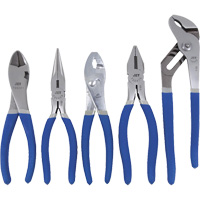 JPS-5M Mechanic's Pliers Set, 5 Pieces Helyx Safety & Industrial Supplies