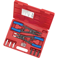 SRP-10S Heavy-Duty Ratcheting Snap Ring Pliers Set, 10 Pieces Helyx Safety & Industrial Supplies