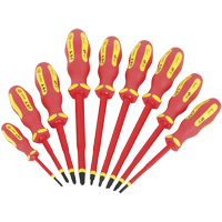 JISD-9S VDE Insulated Screwdriver Set, 9 Pcs. Helyx Safety & Industrial Supplies