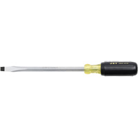 JKSS-8 Slot Screwdriver, 3/8" Tip, Square, 8" L, Cushion Grip Handle Helyx Safety & Industrial Supplies