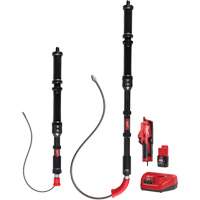 M12 Trapsnake 2-Tool Combo Urinal Auger Kit, Powered, Bulb, 4'/6' Cable Length, 1/2"/3/8" Cable Diameter Helyx Safety & Industrial Supplies