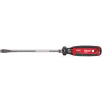 Slotted Screwdriver, 3/8" Tip, Round, 330 mm L, Cushion Grip Handle Helyx Safety & Industrial Supplies