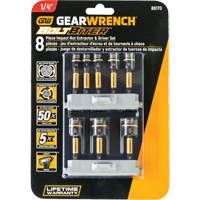 Bolt Biter Nut Extractor & Driver Set, 8 Pcs., Non Magnetic, Metric & Imperial Helyx Safety & Industrial Supplies