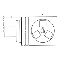 Exhaust Fan 12" 1SP Panel Series Helyx Safety & Industrial Supplies