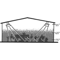 Radiateur s&eacute;rie 4000, Chaleur radiante, Gaz naturel, 40000 BTU/H Helyx Safety & Industrial Supplies