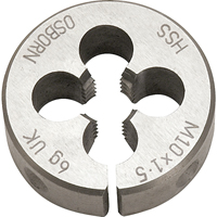 Fili&egrave;re ronde segment&eacute;e, Filet de M10 X 1,5, Acier rapide Helyx Safety & Industrial Supplies