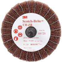 Disque combin&eacute; Scotch-Brite, 2-1/2" dia., Grain 120, Oxyde d'aluminium Helyx Safety & Industrial Supplies