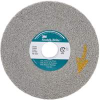 Meules d'&eacute;barbage EXL Scotch-Brite, 6" x 1", Arbre de 1", Oxyde d'aluminium Helyx Safety & Industrial Supplies