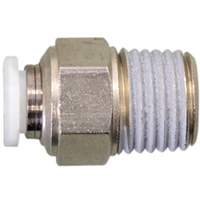 Connecteur filet&eacute; droit, 1/4", Laiton, Filetage NPT Helyx Safety & Industrial Supplies