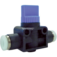 Vanne double manuelle union droit, Entr&eacute;e d'air 1/4" NPT, Sortie 1/4" NPT, 150 psi Helyx Safety & Industrial Supplies