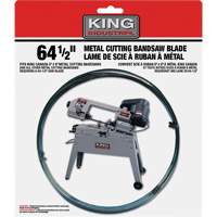 Bandsaw Metal Blade, Carbon Steel, 64-1/2" L x 1/2" W x 0.025" Thick, 24 TPI Helyx Safety & Industrial Supplies