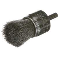 Brosse mont&eacute;e &agrave; fils ondul&eacute;s, 1", Fils 0.005 Helyx Safety & Industrial Supplies