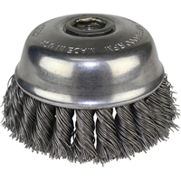 Brosses-boisseau &agrave; fils nou&eacute;s, 6" dia. x 5/8"-11 arbre Helyx Safety & Industrial Supplies