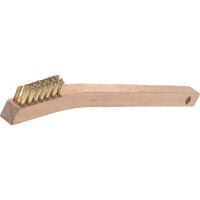 Brosses de grattage &agrave; petit manche, garnissage en V, Acier inoxydable, 3 x 7 rangs de fils, Longueur 7-7/8" Helyx Safety & Industrial Supplies