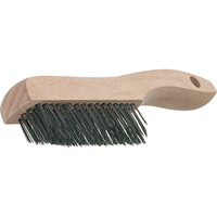 Brosses de grattage &agrave; manche &agrave; patin, garnissage en V, Acier inoxydable, 4 x 16 rangs de fils, Longueur 19-3/4" Helyx Safety & Industrial Supplies
