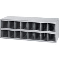Armoires pour bacs de rangement en acier, 33-3/4" la x 12" p x 11-1/2" h, Gris Helyx Safety & Industrial Supplies