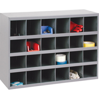 Armoires pour bacs de rangement en acier, 33-3/4" la x 12" p x 23-7/8" h, Gris Helyx Safety & Industrial Supplies