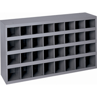 Armoires pour bacs de rangement en acier, 34-3/4" la x 8-1/2" p x 19-1/4" h, Gris Helyx Safety & Industrial Supplies