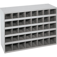 Armoires pour bacs de rangement en acier, 33-3/4" la x 12" p x 23-7/8" h, Gris Helyx Safety & Industrial Supplies